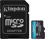 Фото Kingston Canvas Go! Plus microSDXC Class 10 UHS-I U3 V30 64Gb (SDCG3/64GB)