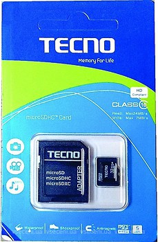 Фото Tecno microSDHC Class 10 32Gb