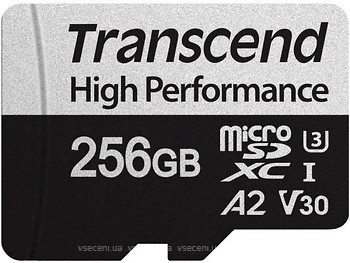 Фото Transcend 330S microSDXC Class 10 UHS-I U3 V30 A2 256Gb (TS256GUSD330S)