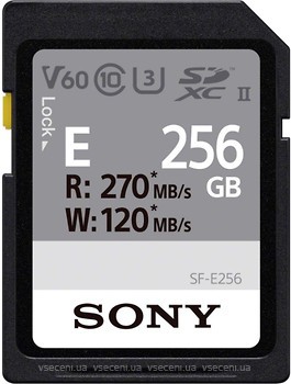 Фото Sony SFE256.AE Entry SDXC Class 10 UHS-II U3 V60 256Gb (SFE256.AE)