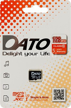 Фото Dato microSDXC Class 10 UHS-I U1 128 Gb