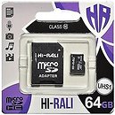 Фото Hi-Rali microSDXC UHS-I U1 Class 10 64Gb (HI-64GBSDCL10-01)