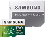 Фото Samsung Evo Select microSDXC Class 10 UHS-I U3 256Gb (MB-ME256HA)