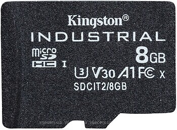 Фото Kingston Industrial microSDHC UHS-I U3 V30 A1 8Gb (SDCIT2/8GBSP)