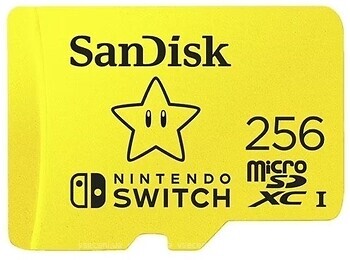 Фото SanDisk For Nintendo Switch microSDXC UHS-I U3 256Gb (SDSQXAO-256G-GNCZN)