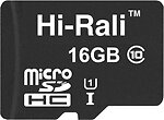 Фото Hi-Rali microSDHC Class 10 UHS-I U1 16Gb (HI-16GBSD10U1-00)