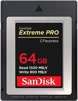 Фото SanDisk Extreme Pro CFexpress Type B 64Gb (SDCFE-064G-GN4NN)