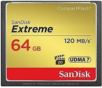 Фото SanDisk Extreme CompactFlash 64Gb (SDCFXSB-064G-G46)
