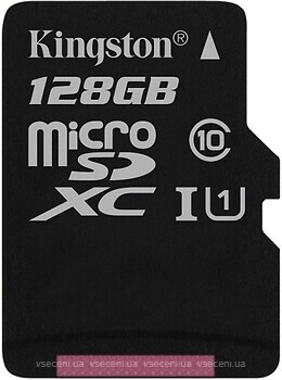 Фото Kingston Canvas Select microSDXC Class 10 UHS-I U1 128Gb (SDCS/128GBSP)