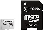Фото Transcend 300S microSDXC Class 10 UHS-I 64Gb + SD Adapter (TS64GUSD300S-A)