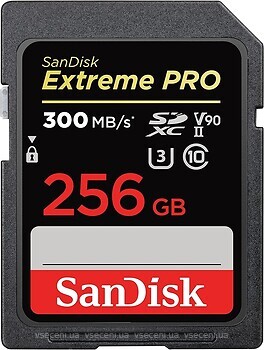 Фото SanDisk Extreme SDXC Class 10 UHS-II U3 V30 300MB/s 256Gb (SDSDXDK-256G-GN4IN)