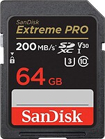 Фото SanDisk Extreme SDXC UHS-I U3 V30 200MB/s 64Gb (SDSDXXU-064G-GN4IN)
