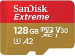 Фото SanDisk Extreme microSDXC Class 10 UHS-I U3 V30 A2 128Gb (SDSQXAA-128G-GN6MN)