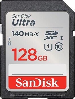 Фото SanDisk Ultra SDXC Class 10 UHS-I 140MB/s 128Gb (SDSDUNB-128G-GN6IN)