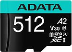 Фото ADATA Premier microSDXC UHS-I U3 V30 A2 64Gb (AUSDX64GUI3V30SA2-RA1)