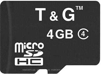 Фото T&G microSDHC Class 4 4Gb (TG-4GBSDCL4-00)