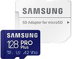 Фото Samsung Pro+ microSDXC Class 10 UHS-I U3 V30 A2 128Gb (MB-MD128KB/WW)