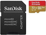 Фото SanDisk Extreme microSDHC UHS-I U3 V30 A1 667x 32Gb (SDSQXAF-032G-GN6AA)