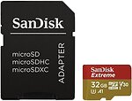 Фото SanDisk Extreme microSDHC UHS-I U3 V30 A1 667x 32Gb (SDSQXAF-032G-GN6MA)