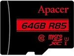 Фото Apacer R85 microSDXC Class 10 UHS-I 64Gb (AP64GMCSX10U5-RA)