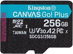 Фото Kingston Canvas Go! Plus microSDXC Class 10 UHS-I U3 V30 256Gb (SDCG3/256GBSP)