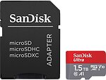 Фото SanDisk Ultra microSDXC Class 10 UHS-I A1 V10 1.5Tb + SD-Adapter (SDSQUAC-1T50-GN6MA)