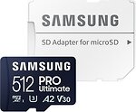 Фото Samsung Pro Ultimate microSDXC Class 10 UHS-I U3 A2 V30 512Gb (MB-MY512SA)