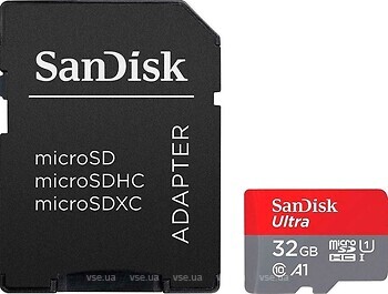 Фото SanDisk Ultra microSDHC Class 10 UHS-I A1 32Gb (SDSQUA4-032G-GN6IA)