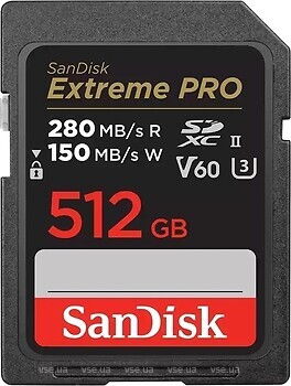 Фото SanDisk Extreme Pro SDXC UHS-II U3 V60 512Gb (SDSDXEP-512G-GN4IN)
