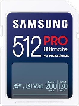 Фото Samsung Pro Plus SDXC Class 10 UHS-I U3 V30 512Gb (MB-SY512S/AM)