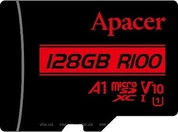 Фото Apacer R100 microSDHC Class 10 UHS-I 128Gb (AP128GMCSX10UB-RA)