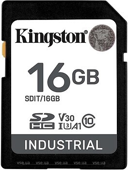 Фото Kingston Industrial SDHC UHS-I 16Gb (SDIT/16GB)