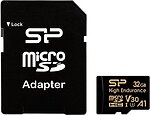 Фото Silicon Power High Endurance microSDHC Class 10 32Gb A1 V30 (SP032GBSTHDV3V1HSP)