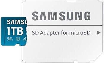 Фото Samsung Evo Select microSDXC Class 10 UHS-I U3 A2 V30 1Tb (MB-ME1T0SA/AM)