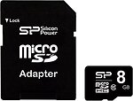 Фото Silicon Power microSDHC Class 10 8Gb (SP008GBSTH010V10SP)