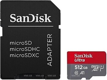 Фото SanDisk Ultra microSDXC Class 10 UHS-I A1 512Gb (SDSQUA4-512G-GN6MA)