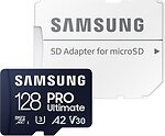 Фото Samsung Pro Ultimate microSDXC Class 10 UHS-I U3 A2 V30 128Gb (MB-MY128SA)