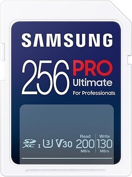 Фото Samsung Pro Ultimate SDXC Class 10 UHS-I U3 V30 256Gb (MB-SY256S)