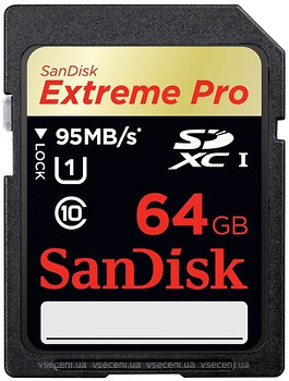 Фото SanDisk Extreme Pro SDXC UHS-I Class 10 64Gb