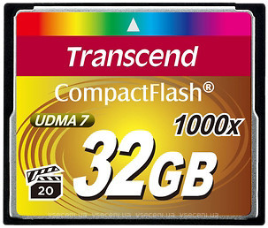 Фото Transcend CompactFlash 1000x 32Gb (TS32GCF1000)