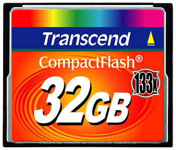 Фото Transcend CompactFlash 133x 32Gb (TS32GCF133)