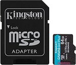 Фото Kingston Canvas Go! Plus microSDXC Class 10 UHS-I U3 V30 64Gb (SDCG4/64GB)