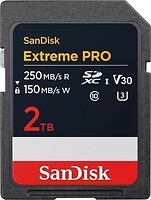 Фото SanDisk Extreme Pro SDXC Class 10 UHS-I U3 V30 200MB/s 2Tb (SDSDXXD-2T00-GN4IN)
