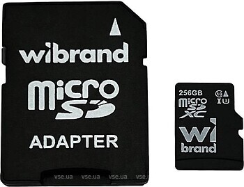 Фото Wibrand microSDXC Class 10 UHS-I U3 256Gb (WICDHU3/256GB-A)