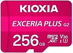 Фото Kioxia Exceria Plus G2 microSDXC Class 10 UHS-I U3 V30 256Gb (LMPL2M256GG2)
