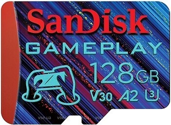 Фото SanDisk GamePlay microSDXC Class 10 UHS-I U3 V30 A2 128Gb (SDSQXAA-128G-GN6XN)