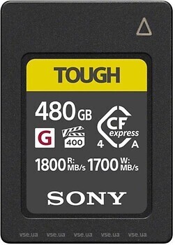 Фото Sony Tough CFexpress Type A 480GB (CEAG480T.CE7)
