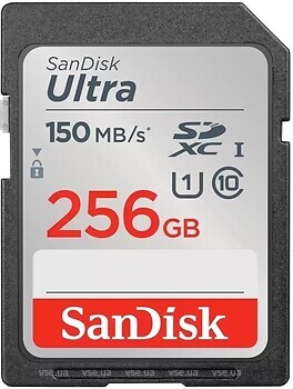 Фото SanDisk Ultra SDXC Class 10 UHS-I U1 256Gb (SDSDUNC-256G-GN6IN)