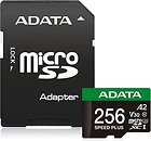 Фото ADATA Speed Plus microSDXC Class 10 UHS-I U3 V30 A2 256Gb (UD256GUI3V30A2SP-RA1)