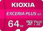 Фото Kioxia Exceria Plus G3 microSDXC Class 10 UHS-I U3 V30 64Gb (LMPL3M064GG2)